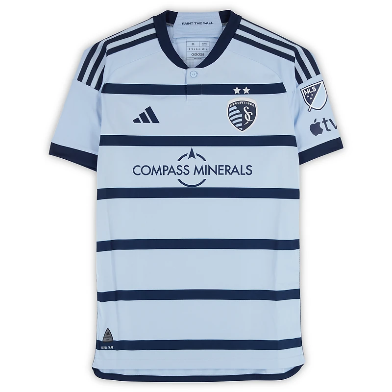 Robert Voloder Sporting Kansas City Autographed Match-Used #4 Blue adidas Jersey from the 2024 MLS Season - Size M