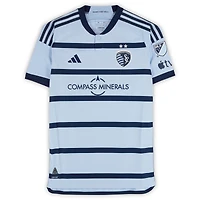 Robert Voloder Sporting Kansas City Autographed Match-Used #4 Blue adidas Jersey from the 2024 MLS Season - Size M
