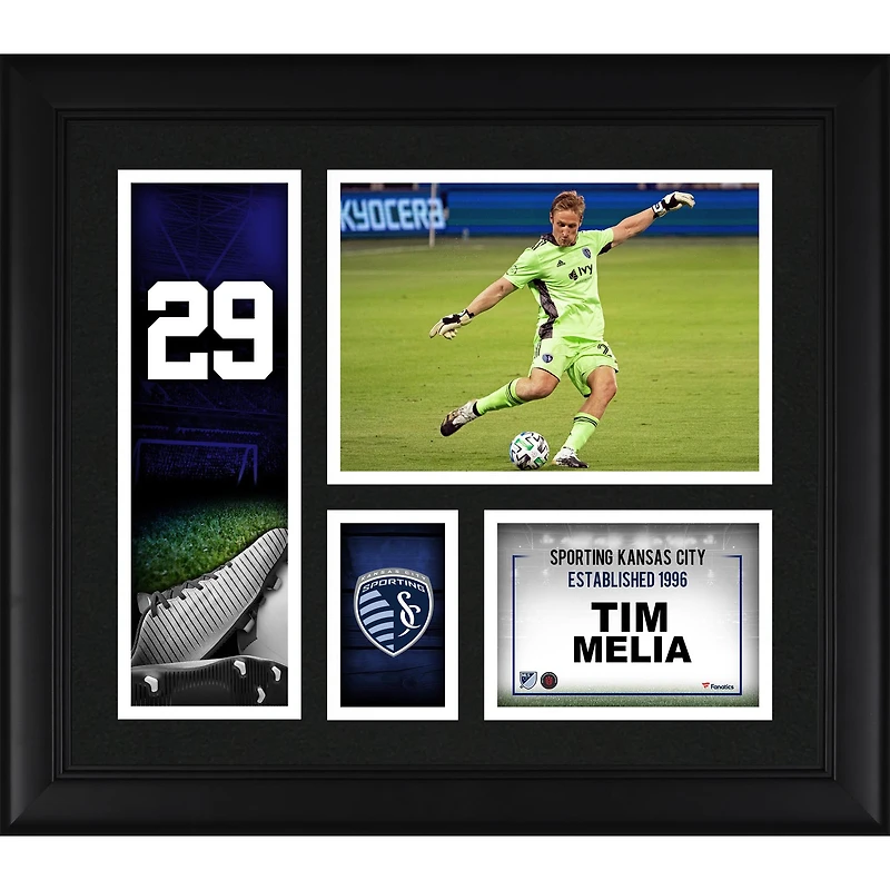 Collage de joueurs encadré de 15" x 17" de Tim Melia Sporting Kansas City