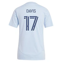 Women's adidas Jake Davis Light Blue Sporting Kansas City 2025 One KC Replica Player Jersey