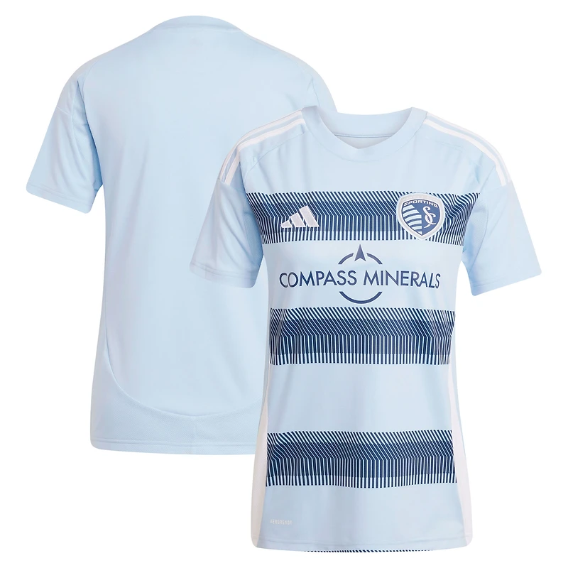Maillot réplique adidas bleu clair Sporting Kansas City 2025 One KC pour femme