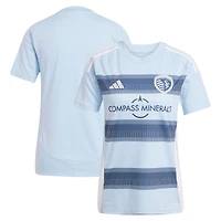 Maillot réplique adidas bleu clair Sporting Kansas City 2025 One KC pour femme