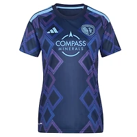 Women's adidas Manu García Blue Sporting Kansas City 2026 The 18th & Vine Kit Replica Jersey