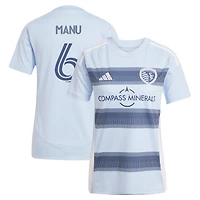 Women's adidas Manu García Light Blue Sporting Kansas City 2025 One KC Replica Jersey