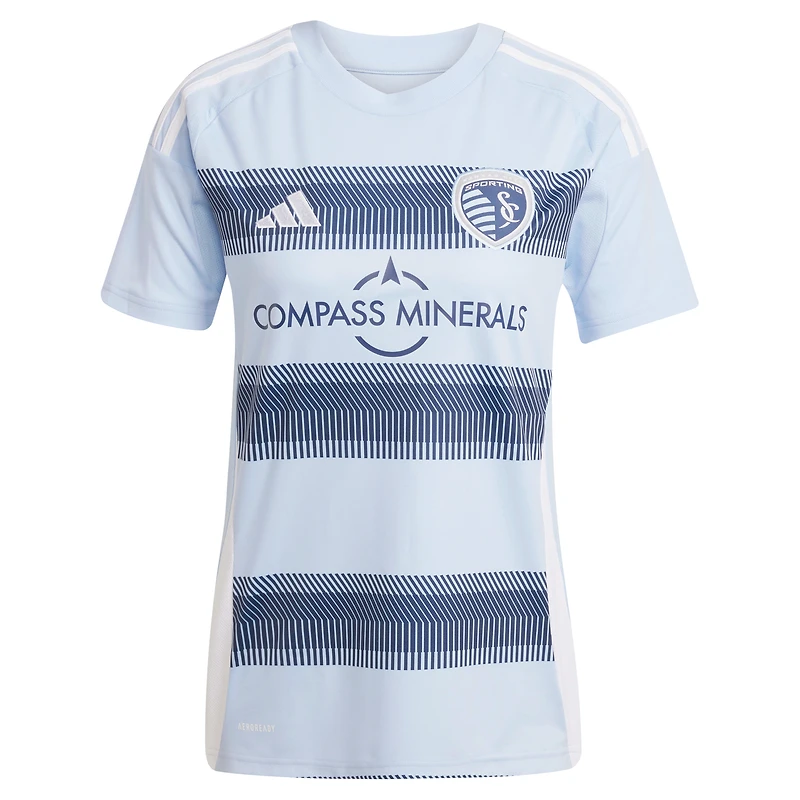 Women's adidas Manu García Light Blue Sporting Kansas City 2025 One KC Replica Jersey