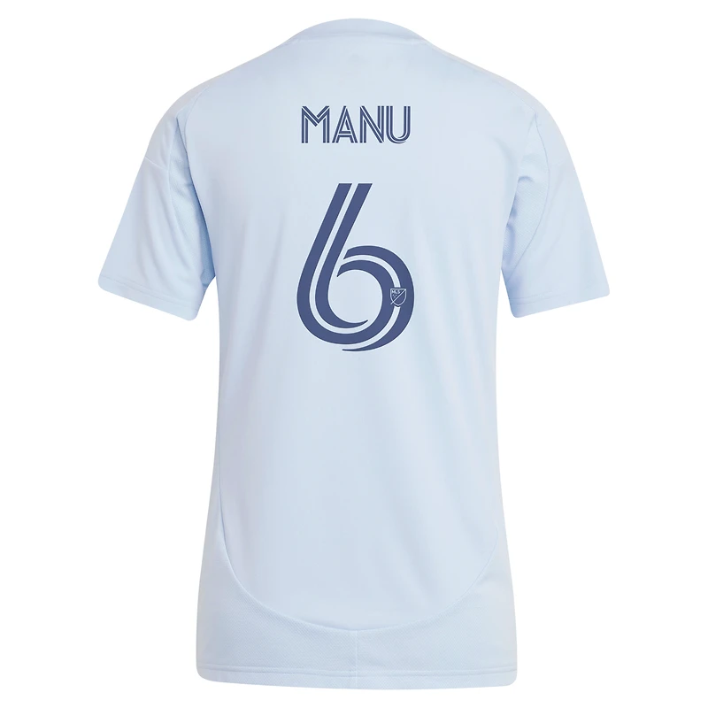 Women's adidas Manu García Light Blue Sporting Kansas City 2025 One KC Replica Jersey