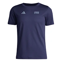 Youth adidas  Navy Sporting Kansas City Local Wrap T-Shirt