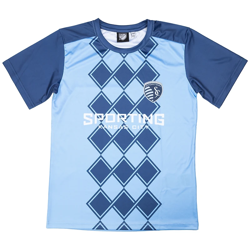 Youth Sport Design Sweden  Light Blue Sporting Kansas City Starting Lineup Home T-Shirt