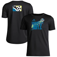 Youth adidas  Black Sporting Kansas City 2024 Jersey Hook Pre-Match T-Shirt