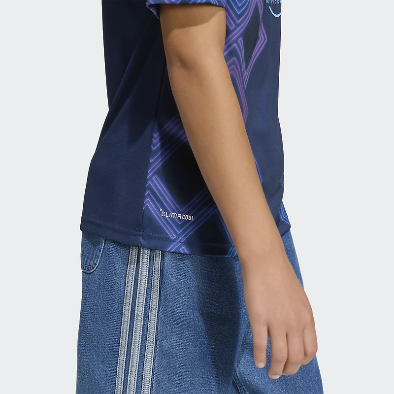 Youth adidas Blue Sporting Kansas City 2026 The 18th & Vine Kit Replica Jersey