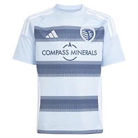Youth adidas Daniel Salloi Light Blue Sporting Kansas City 2025 One KC Replica Player Jersey
