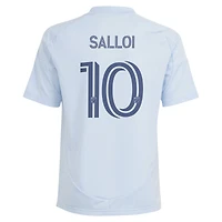 Youth adidas Daniel Salloi Light Blue Sporting Kansas City 2025 One KC Replica Player Jersey