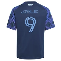 Youth adidas Dejan Joveljic Blue Sporting Kansas City 2026 The 18th & Vine Kit Replica Jersey