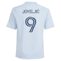 Maillot de joueur réplique adidas Dejan Joveljic bleu clair Sporting Kansas City One KC pour jeune
