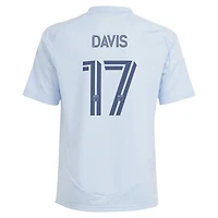 Youth adidas Jake Davis Light Blue Sporting Kansas City 2025 One KC Replica Player Jersey