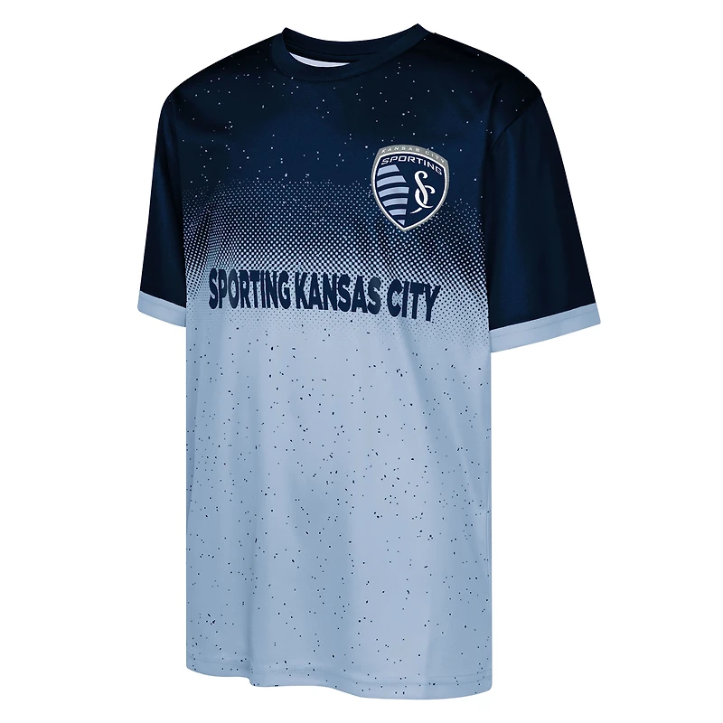 Youth Outerstuff Navy Sporting Kansas City Stalwart Defender T-Shirt