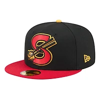 Men's New Era  Black Springfield Cardinals Theme Nights 59FIFTY Fitted Hat