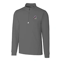 Men's Cutter & Buck  Gray Springfield Cardinals Big Tall Traverse Stretch Quarter-Zip Top