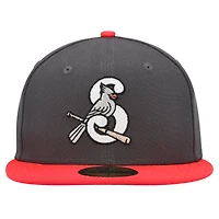 Casquette ajustée 59FIFTY Springfield Cardinals MiLB x Staple Collection New Era pour hommes, gris chiné