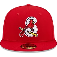 Men's New Era Red Springfield Cardinals Authentic Collection 59FIFTY Fitted Hat