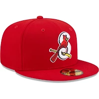 Men's New Era Red Springfield Cardinals Authentic Collection 59FIFTY Fitted Hat