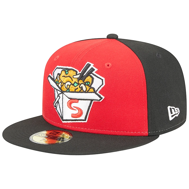 Casquette ajustée 59FIFTY pour homme, rouge Springfield Cardinals, soirées à thème Cashew Chicken New Era