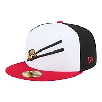 Men's New Era  White/Black Springfield Cardinals Minor League Theme Nights 59FIFTY Fitted Hat