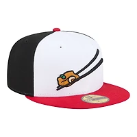 Men's New Era  White/Black Springfield Cardinals Minor League Theme Nights 59FIFTY Fitted Hat