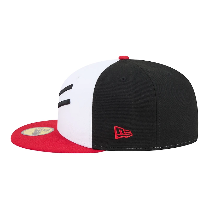 Casquette ajustée New Era 59FIFTY blanche et noire pour homme, édition spéciale Springfield Cardinals Minor League Theme Nights