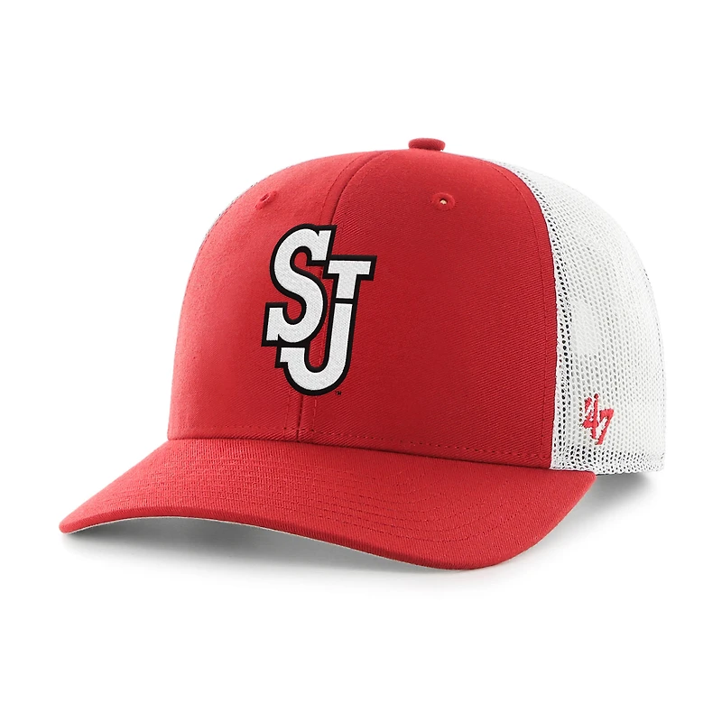 Casquette de camionneur ajustable St. John's Red Storm '47 pour homme