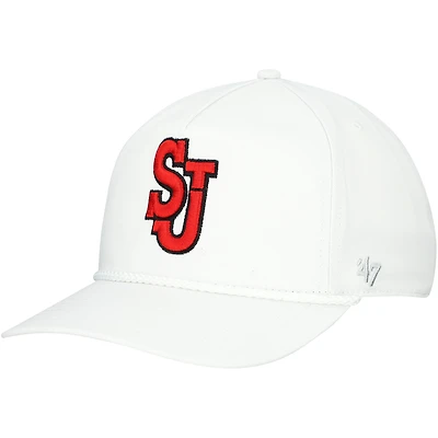 Men's '47 White St. John's Red Storm Logo Rope Hitch Adjustable Hat
