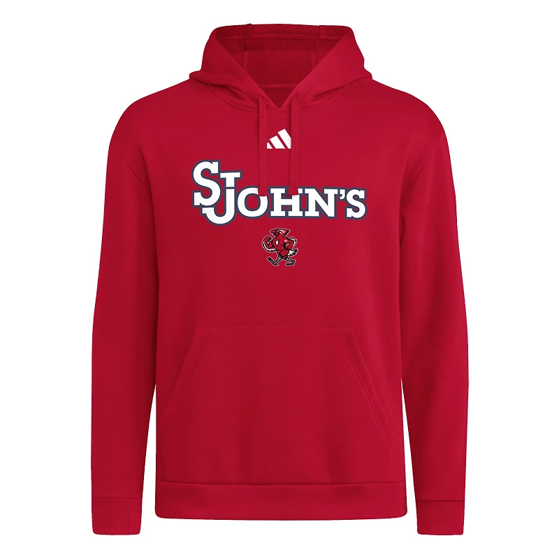 Sweat à capuche adidas rouge St. John's Red Storm pour homme