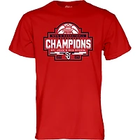 Men's Blue 84 Red St. John's Storm 2025 Big East Basketball Conference Tournament Champions T-Shirt