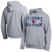 Sweat à capuche Champion Heather Gray pour homme, équipe St. John's Red Storm