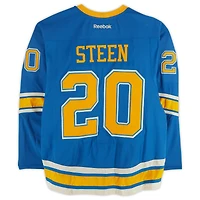 Alexander Steen St. Louis Blues Practice-Used #20 Blue Reebok Jersey vs. Chicago Blackhawks on January 2, 2017 - NHL Winter Classic - Worn During Warm-Ups
