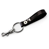 Porte-clés à boucle en cuir personnalisé St. Louis Blues noir