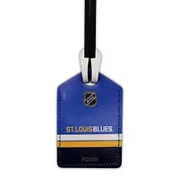 Étiquette de bagage en cuir personnalisée Blues St. Louis Blues