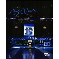 Brett Hull St. Louis Blues Autographié 8'' x 10'' Banderole Levant Photographie