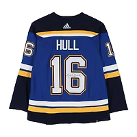 Brett Hull St. Louis Blues Autographed Blue adidas Jersey