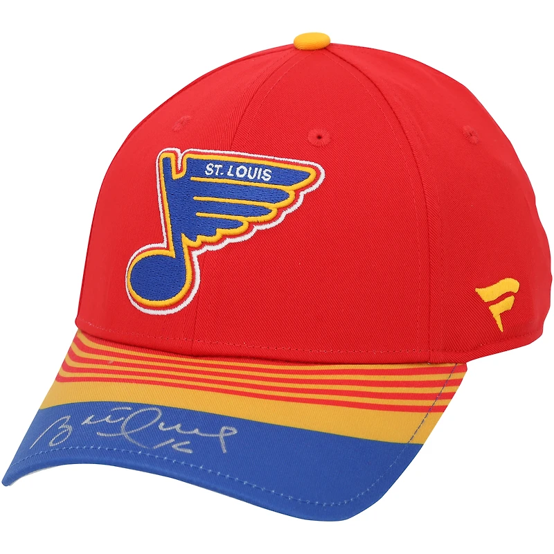 Casquette rétro autographiée par Brett Hull des Blues de Saint-Louis
