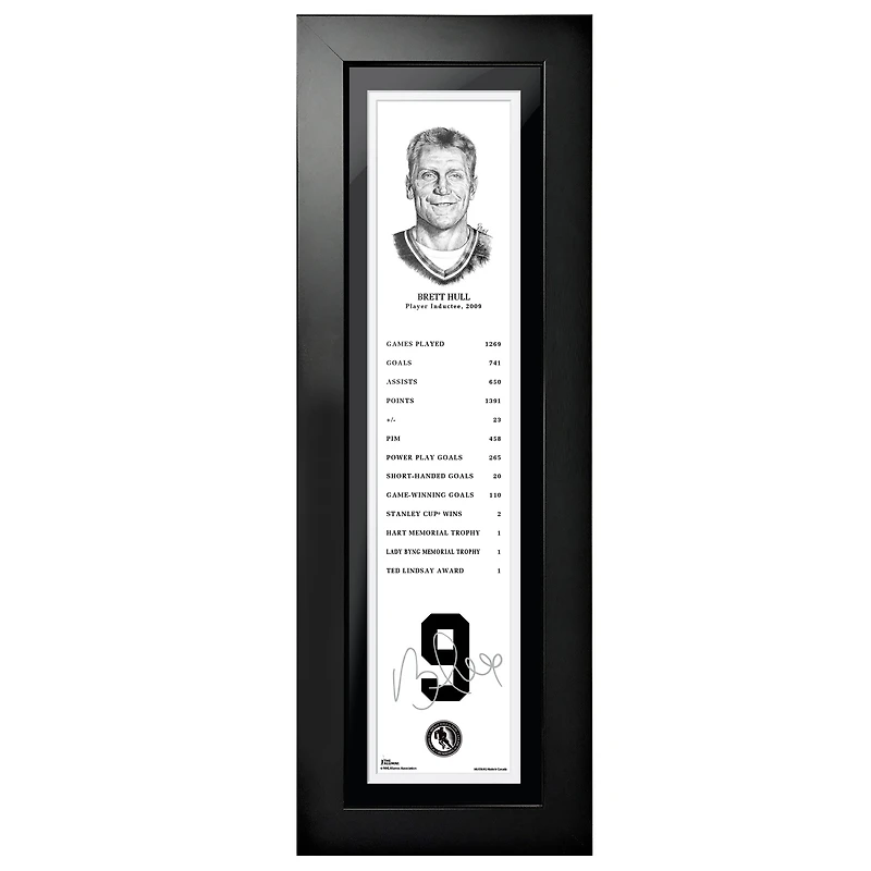 Brett Hull St. Louis Blues - Legends Line 6'' x 22'' Photo encadrée