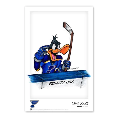 Daffy Duck St. Louis Blues 11"x 17" Looney Tunes affiche imprimée