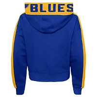 Sweat à capuche bleu pour jeunes filles St. Louis Blues Record Setter