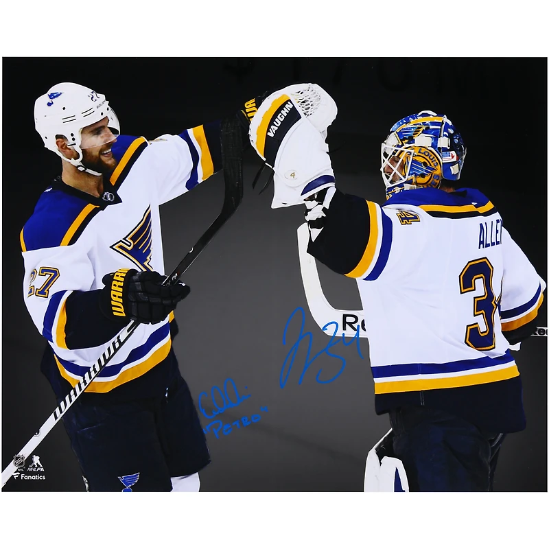 Jake Allen & Alex Pietrangelo St. Louis Blues Autographed 16" x 20" Spotlight Photograph with "Petro" Inscription