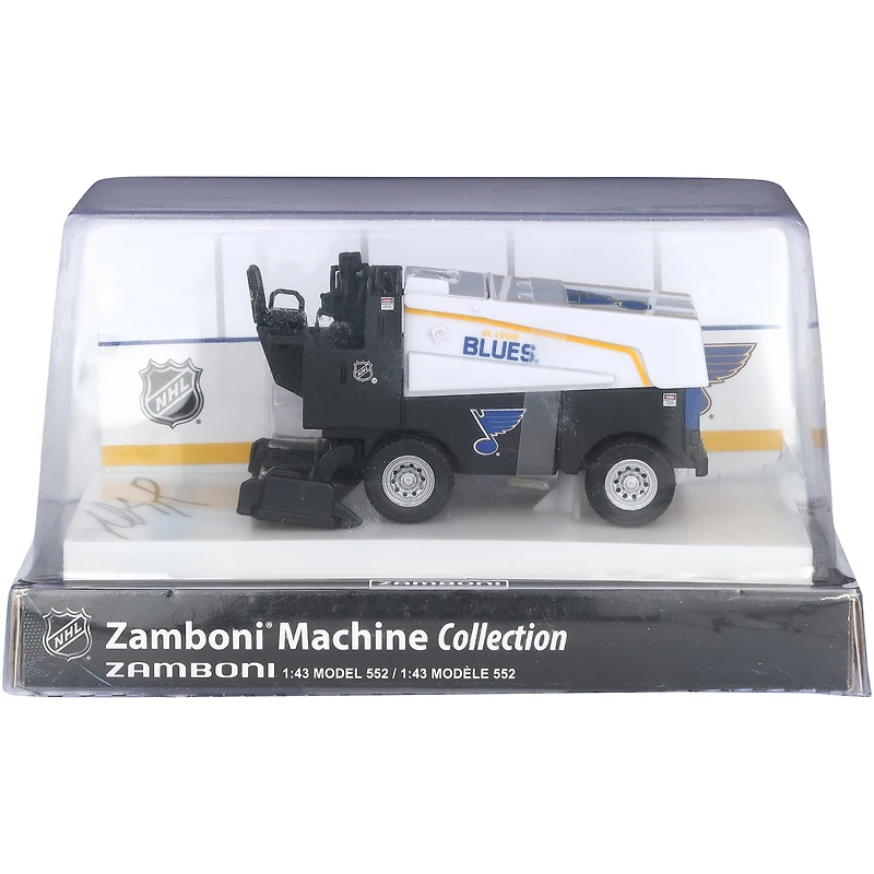 Zamboni miniature à l'échelle 1:43, autographiée par Jimmy Snuggerud des Blues de Saint-Louis