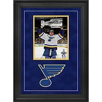 Jordan Binnington St. Louis Blues 2019 Stanley Cup Champions Deluxe Framed Autographed 8" x 10" Raising Cup Photograph