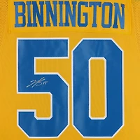 Jordan Binnington St. Louis Blues Autographed 2022-23 Reverse Retro adidas Authentic Jersey