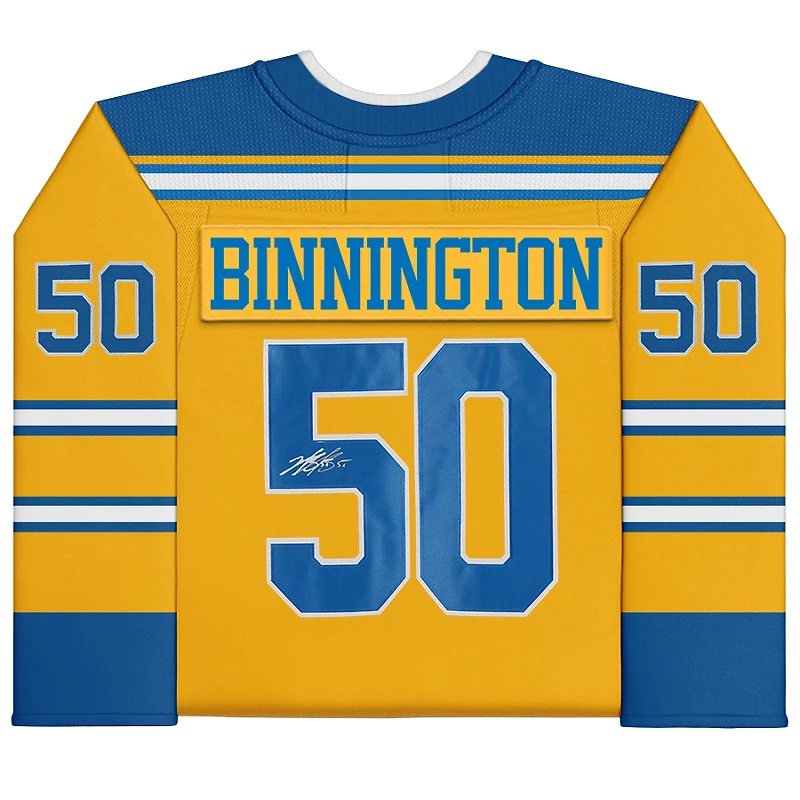 Maillot dédicacé édition spéciale 2.0 Fanatics Breakaway 2022-23 des Blues de St. Louis par Jordan Binnington
