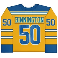 Maillot dédicacé édition spéciale 2.0 Fanatics Breakaway 2022-23 des Blues de St. Louis par Jordan Binnington
