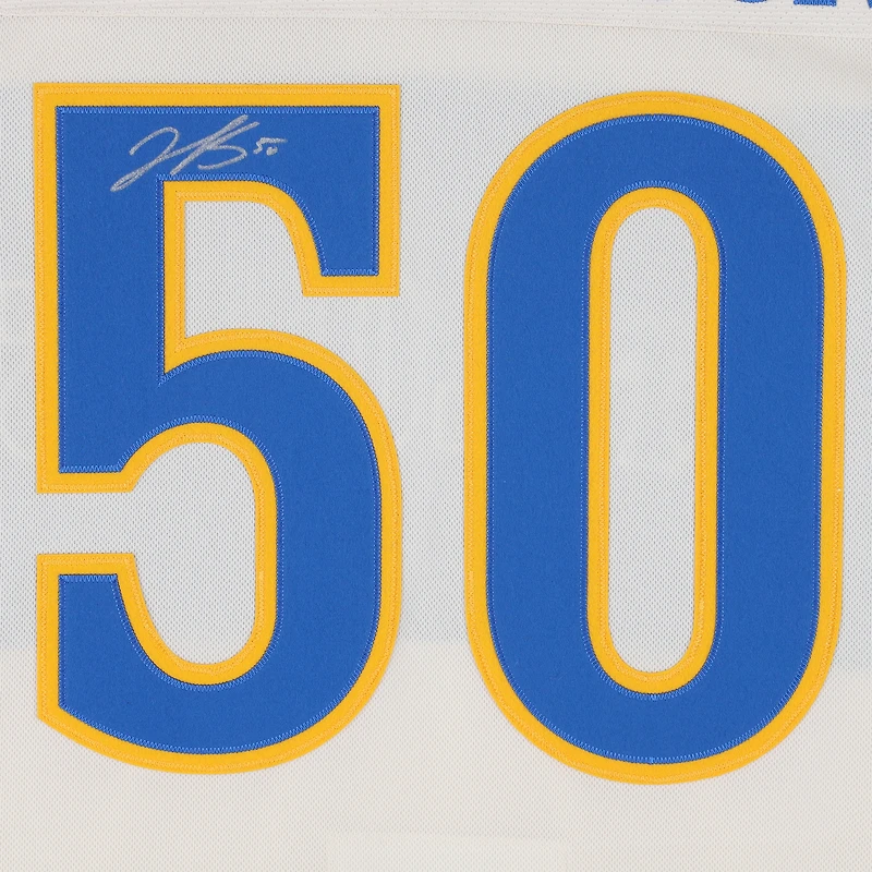 Maillot premium dédicacé par Jordan Binnington des Blues de St. Louis pour la Classique d'hiver 2025, couleur crème, Fanatics